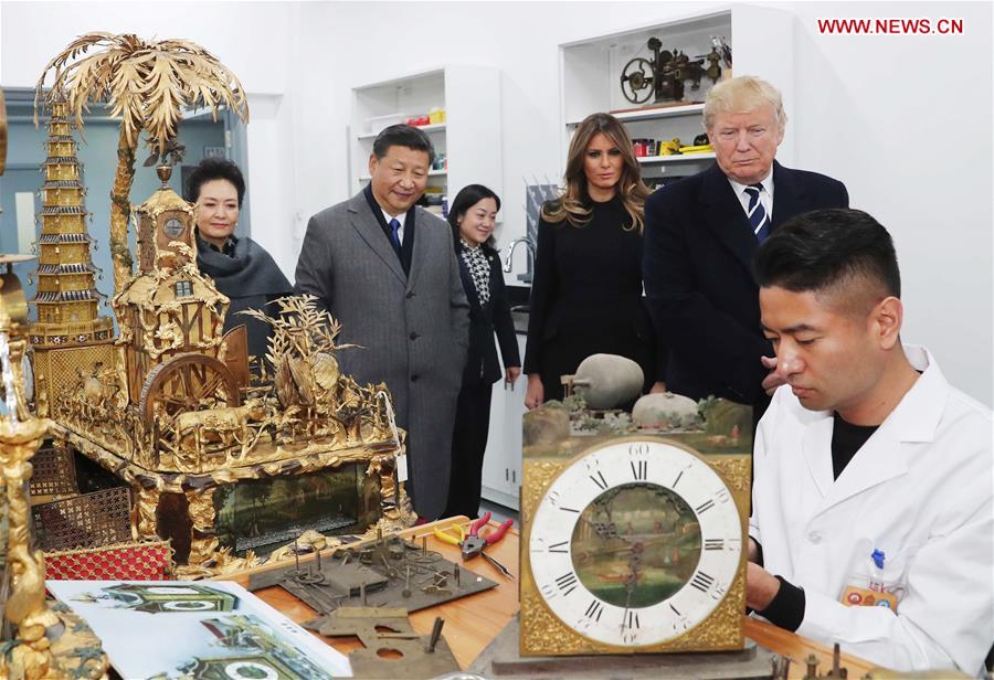 CHINA-BEIJING-XI JINPING-TRUMP-PALACE MUSEUM-VISIT(CN)