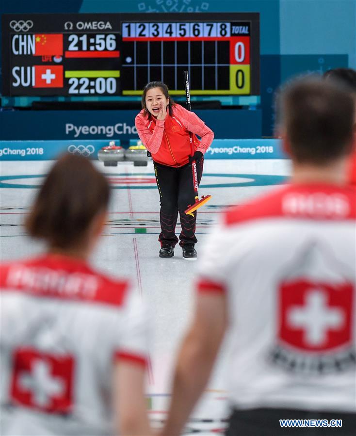 (SP)OLY-SOUTH KOREA-PYEONGCHANG-CURLING-MIXED DOUBLES-CHINA VS SWITZERLAND