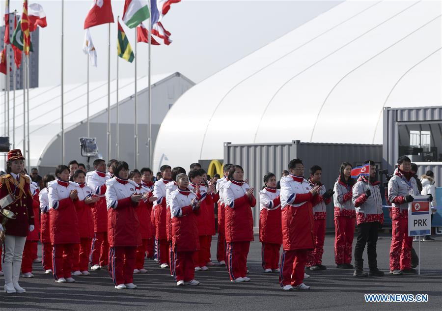 (SP)OLY-SOUTH KOREA-PYEONGCHANG-TEAM WELCOME CEREMONY-DPRK