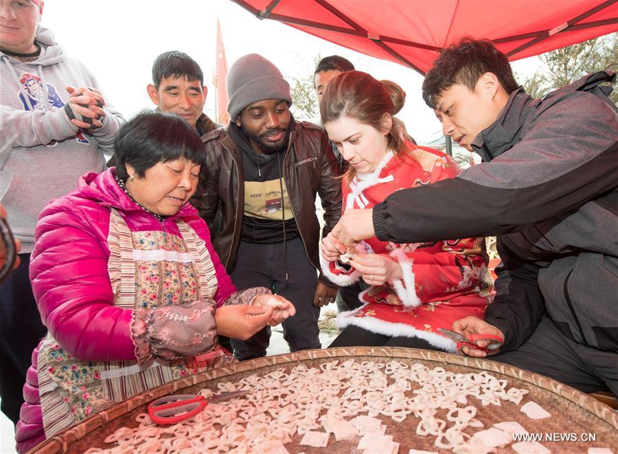 CHINA-ZHEJIANG-ANJI-FOREIGNER-SPRING FESTIVAL (CN) 