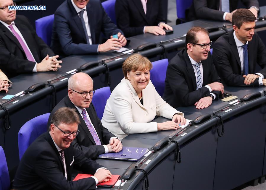 GERMANY-BERLIN-MERKEL-CHANCELLOR-RE-ELECTED