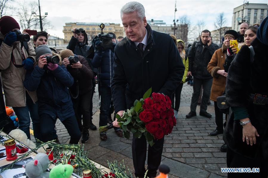 RUSSIA-MOSCOW-KEMEROVO-FIRE-MOURNING