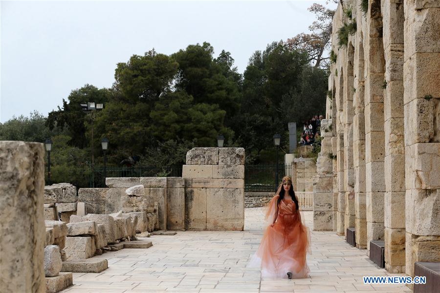 GREECE-ATHENS-ACROPOLIS-FASHION SHOW