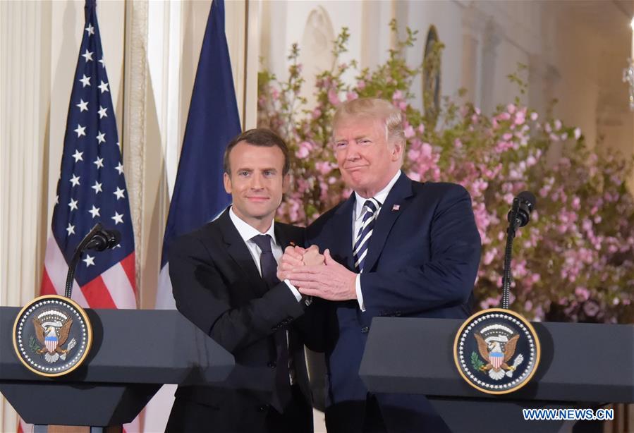 U.S.-WASHINGTON D.C.-FRANCE-TRUMP-MACRON-PRESS CONFERENCE