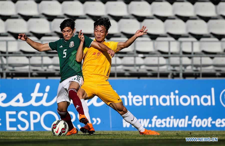 (SP)FRANCE-FOS SUR MER-SOCCER-TOULON TOURNAMENT 2018-CHINA-MEXICO