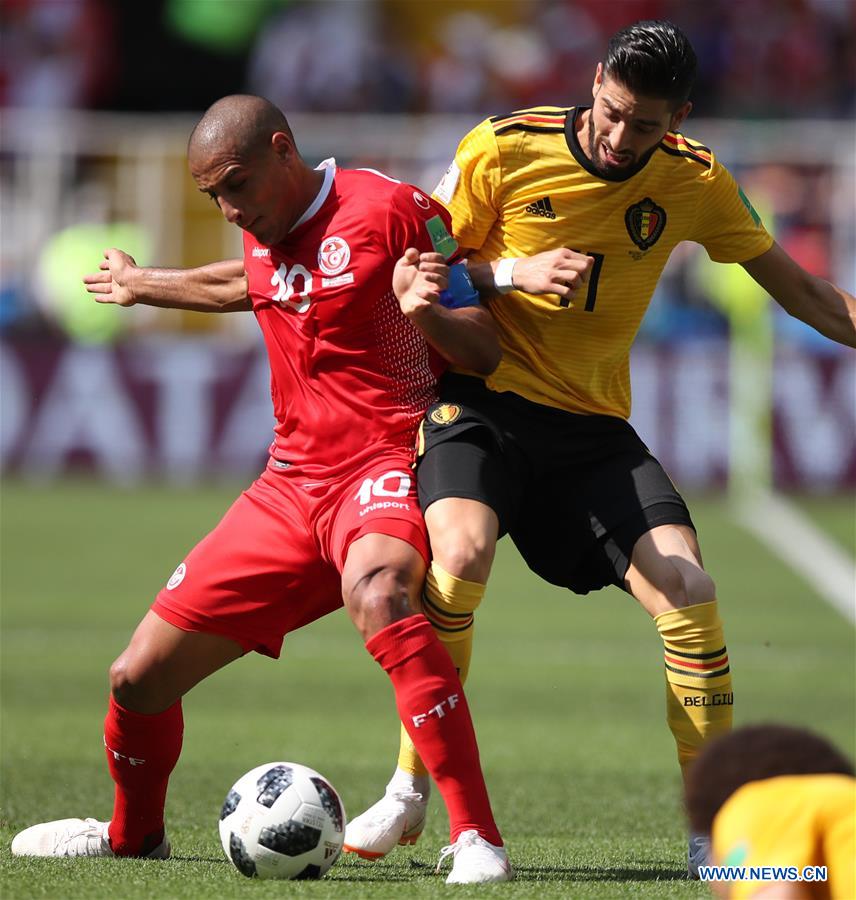 (SP)RUSSIA-MOSCOW-2018 WORLD CUP-GROUP G-BELGIUM VS TUNISIA