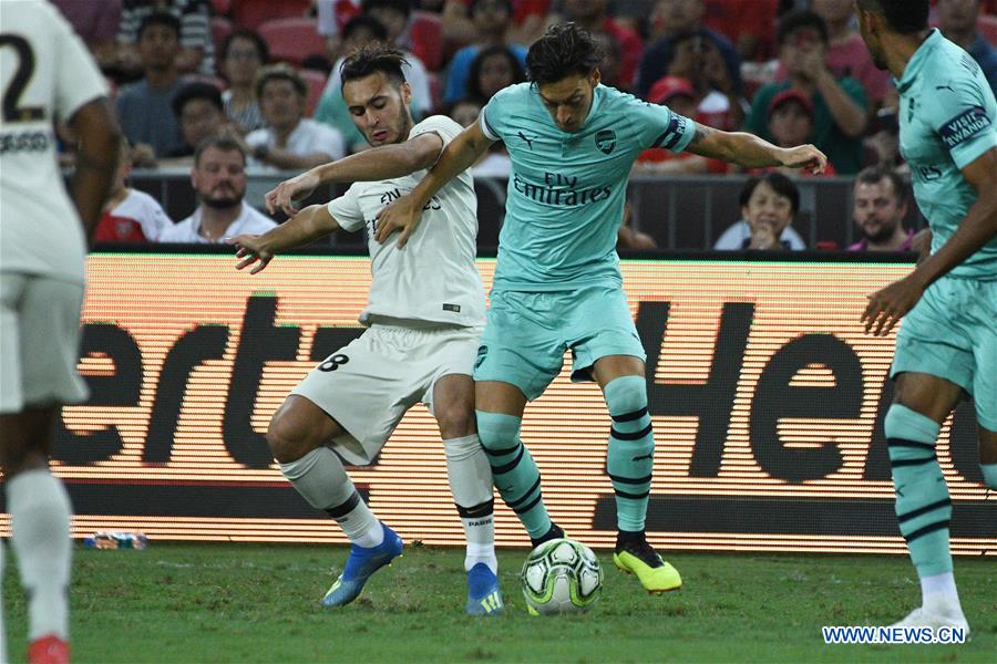 (SP)SINGAPORE-SOCCER-INTERNATIONAL CHAMPIONS CUP-ARSENAL VS PARIS SAINT-GERMAIN