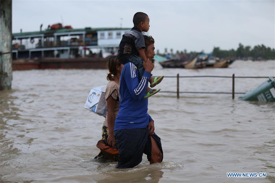 MYANMAR-YANGON-HIGH TIDE-FLOOD