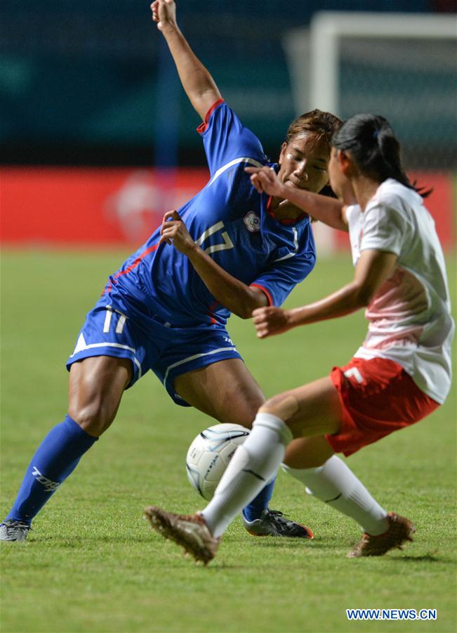 (SP)INDONESIA-PALEMBANG-WOMEN'S FOOTBALL-CHINESE TAIPE VS INDONESIA