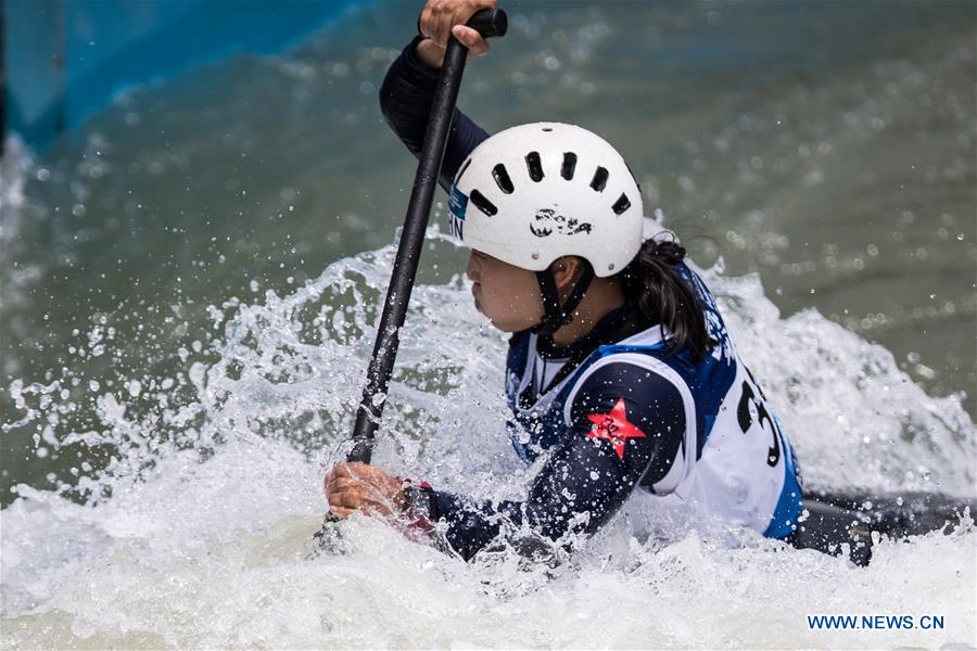 (SP)INDONESIA-WEST JAVA-ASIAN GAMES-WOMEN'S CANOE SINGLE