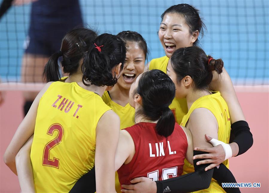 (SP)INDONESIA-JAKARTA-ASIAN GAMES-WOMEN'S VOLLEYBALL-CHINA VS SOUTH KOREA