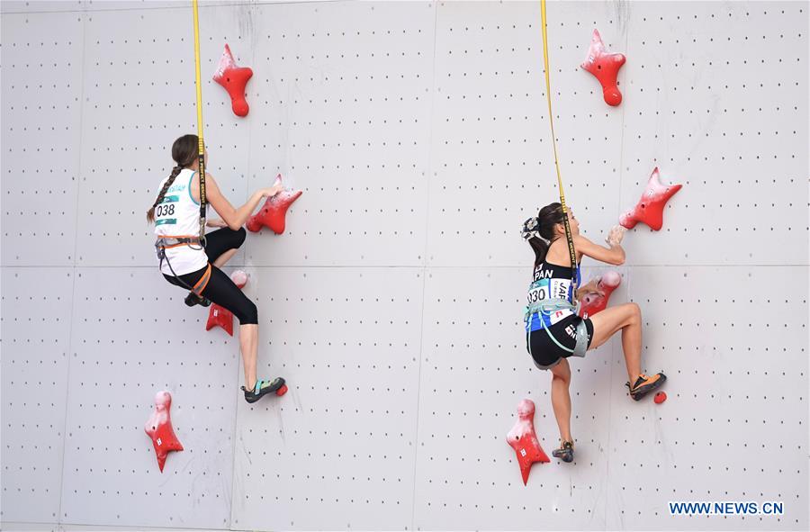 (SP)-INDONESIA-PALEMBANG-ASIAN GAMES 2018-SPORT CLIMBING-WOMEN'S COMBINED FINAL