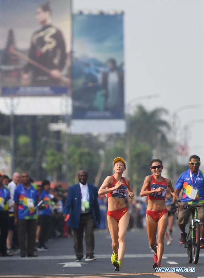 (SP)INDONESIA-JAKARTA-ASIAN GAMES-ATHLETICS-WOMEN'S 20KM WALK