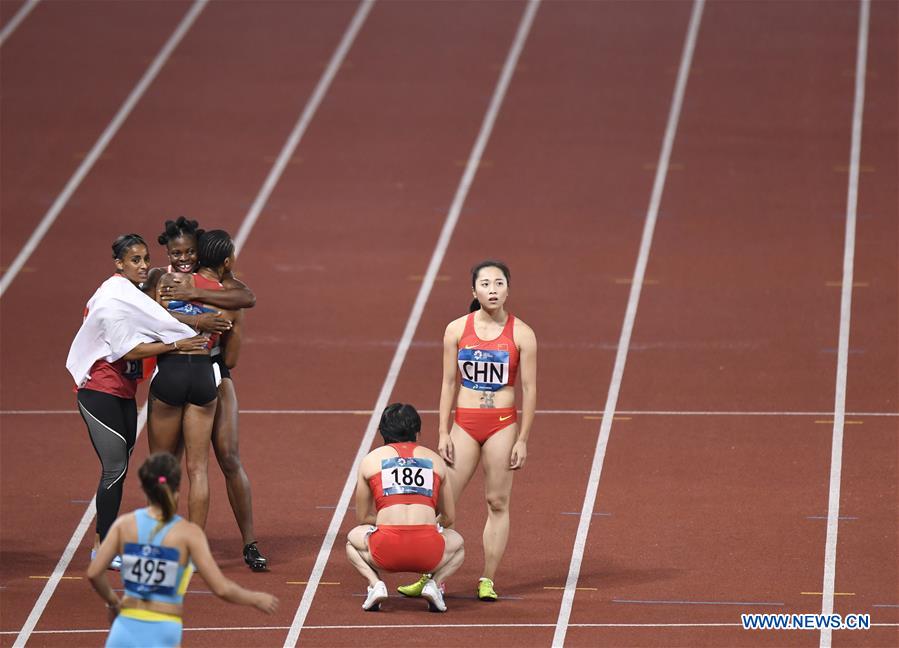 (SP)INDONESIA-JAKARTA-ASIAN GAMES-ATHLETICS-WOMEN'S 4X100M RELAY