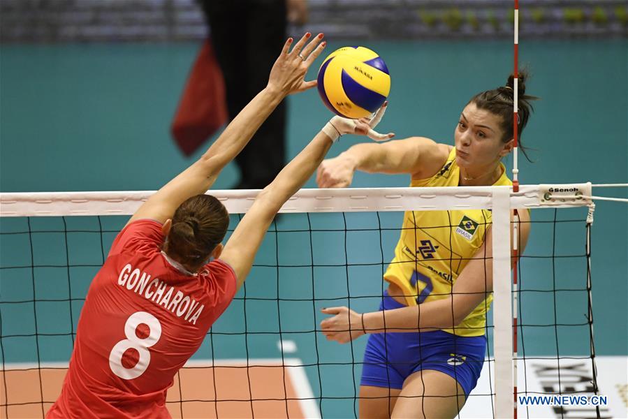 (SP)SWITZERLAND-MONTREUX-VOLLEYBALL-BRAZIL VS RUSSIA