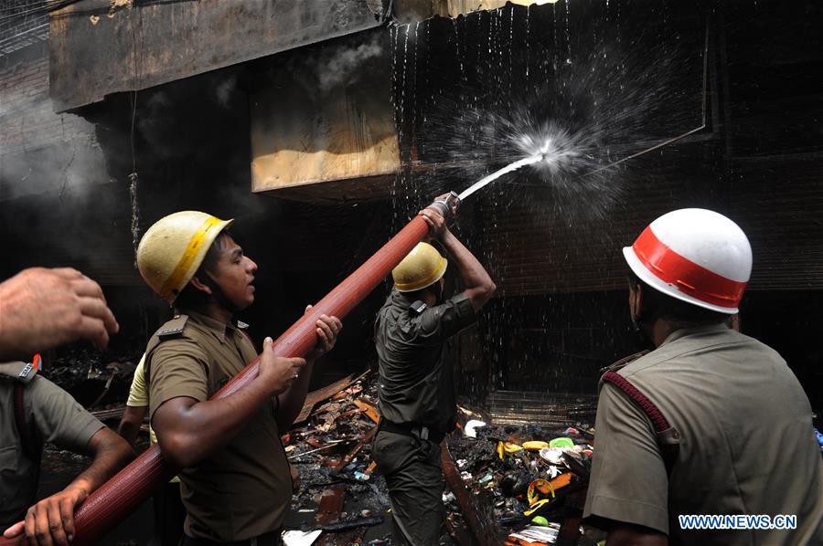 INDIA-KOLKATA-FIRE AT MARKET