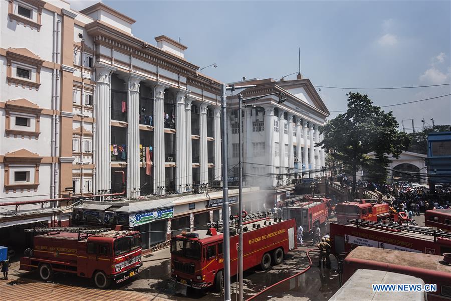 INDIA-KOLKATA-FIRE AT HOSPITAL