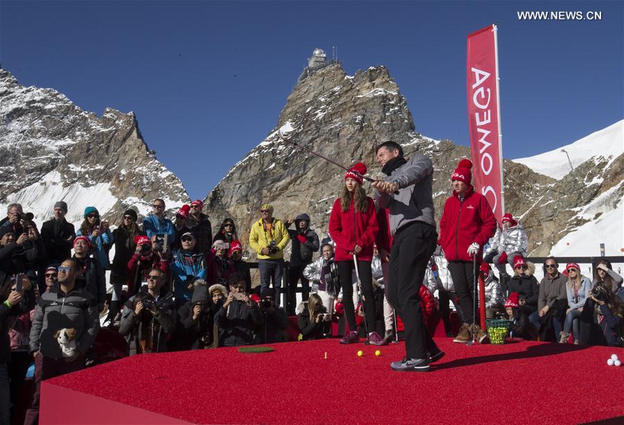 (SP)SWITZERLAND-JUNGFRAUJOCH-RORY MCLLROY-GOLF