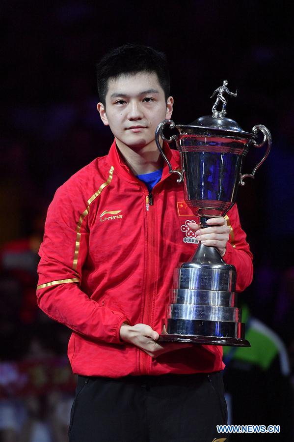 (SP)FRANCE-CHESSY-2018 ITTF MEN'S WORLD CUP-FINAL-FAN ZHENDONG VS TIMO BOLL