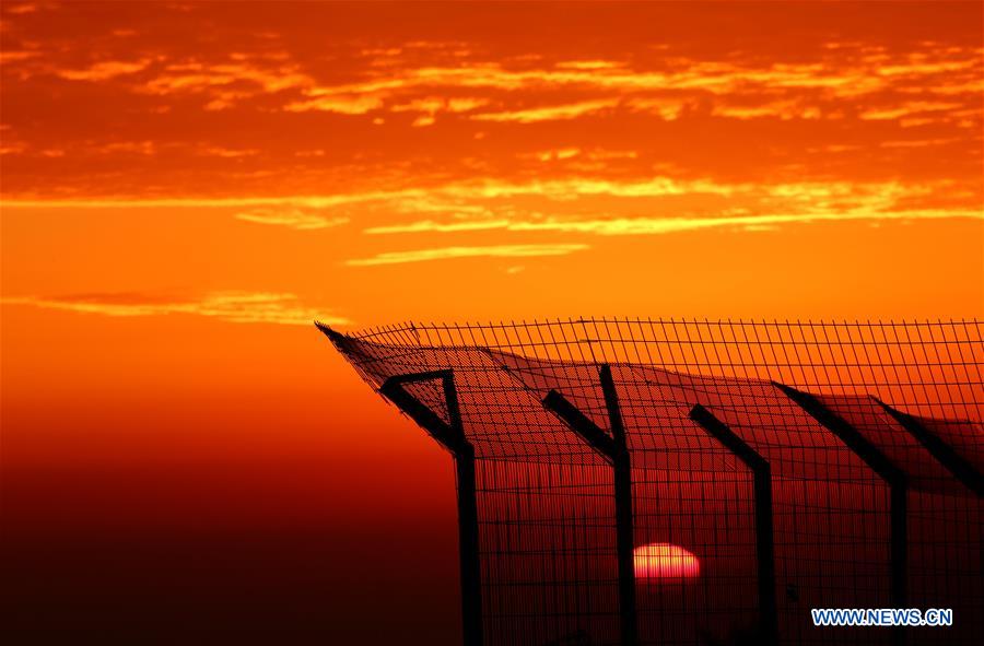 MIDEAST-NABLUS-SUNSET