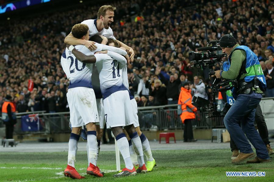 (SP)BRITAIN-LONDON-FOOTBALL-UEFA CHAMPIONS LEAGUE-HOTSPUR VS INTER MILAN