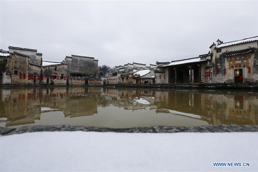 #CHINA-ANHUI-HONGCUN VILLAGE-SNOW (CN)