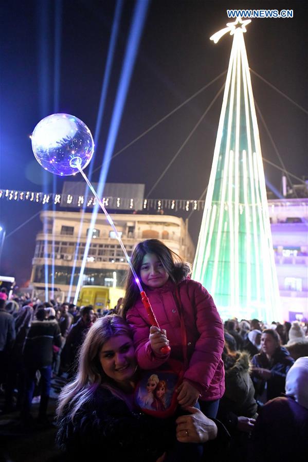 SYRIA-DAMASCUS-CHRISTMAS-CELEBRATION