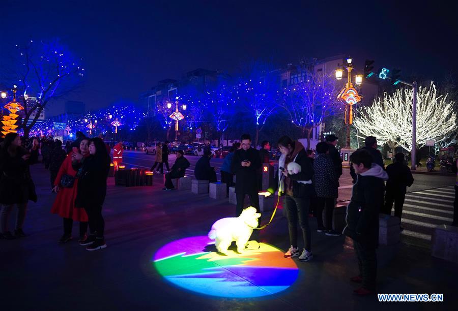 CHINA-SHAANXI-XI'AN-SPRING FESTIVAL-NIGHT VIEW (CN)