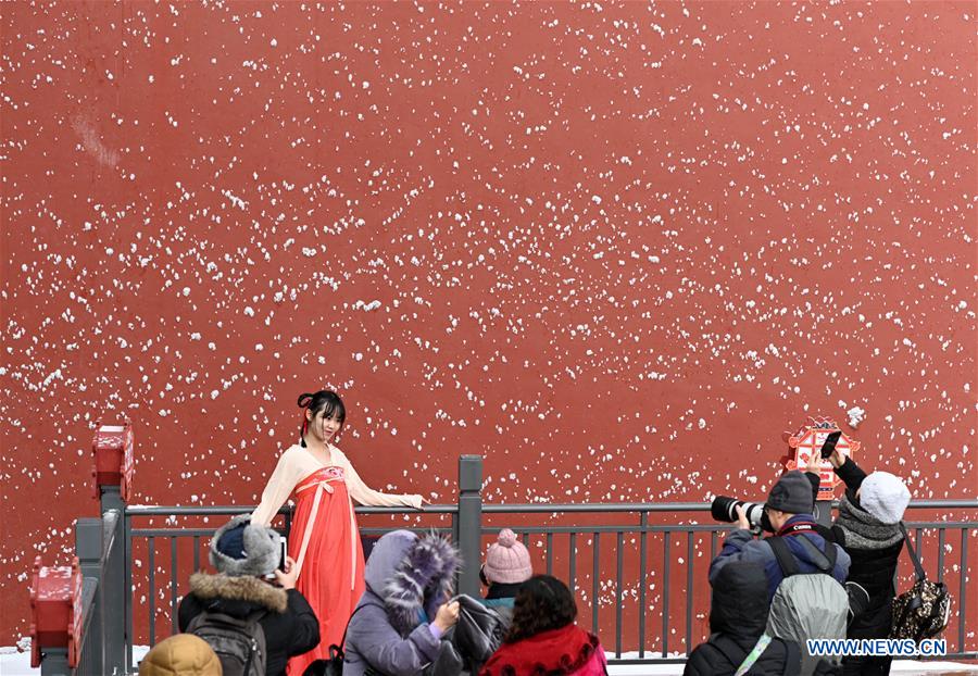 (InPalaceMuseum)CHINA-BEIJING-PALACE MUSEUM-SNOW (CN)