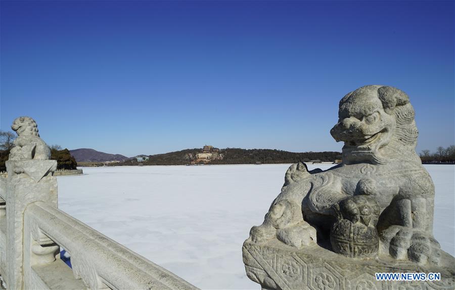 CHINA-BEIJING-SNOWFALL-SUMMER PALACE-SCENERY (CN)