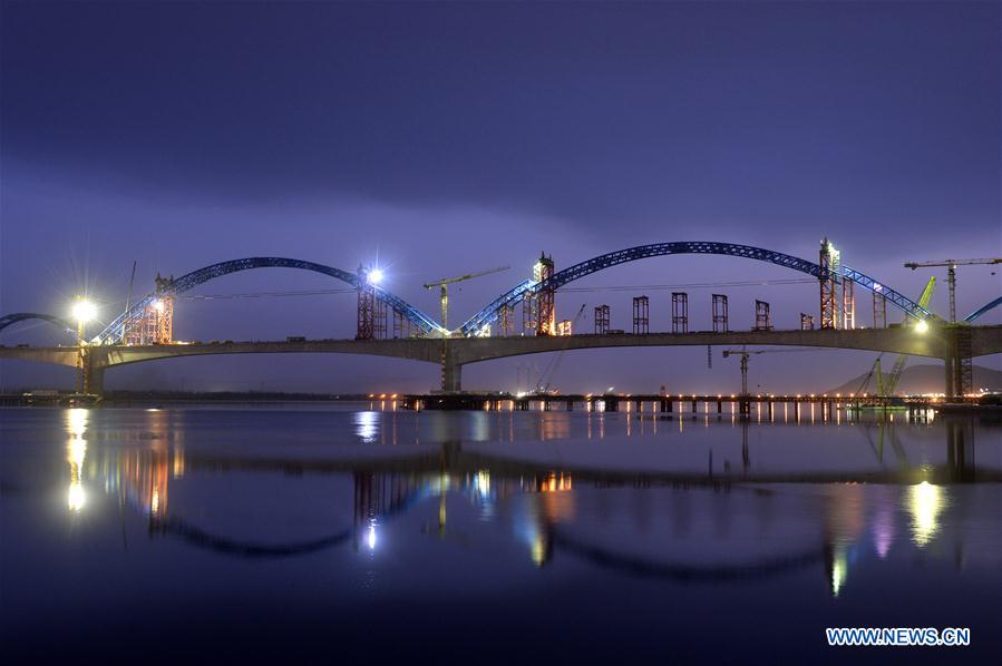 CHINA-HUBEI-HIGH-SPEED RAILWAY-BRIDGE-CONSTRUCTION (CN)