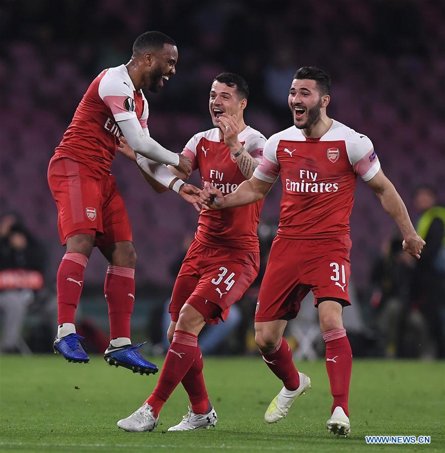 (SP)ITALY-NAPLES-SOCCER-UEFA EUROPA LEAGUE-QUARTERFINAL-NAPOLI VS ARSENAL