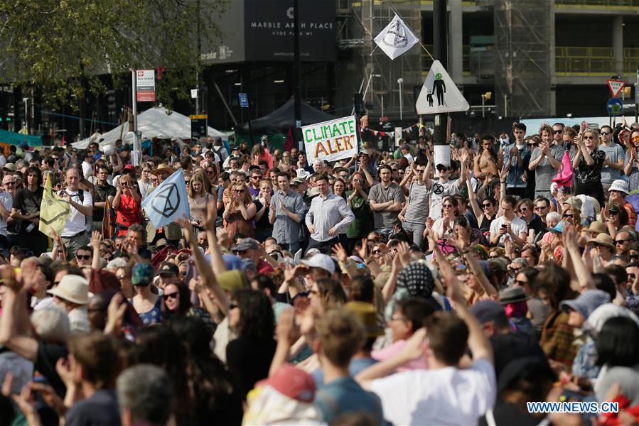 BRITAIN-LONDON-CLIMATE CHANGE DEMONSTRATION