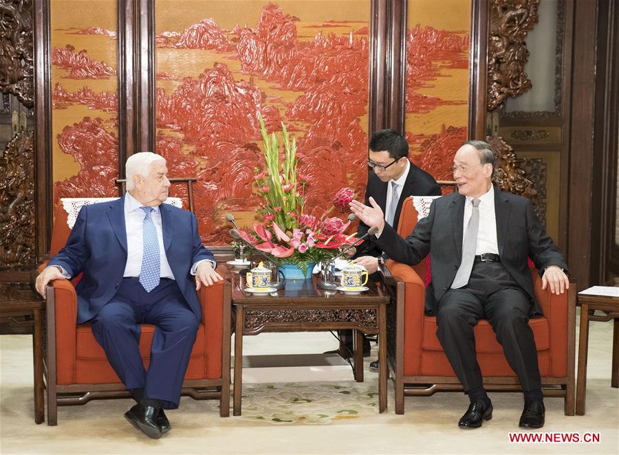 CHINA-BEIJING-WANG QISHAN-SYRIA-MEETING (CN)