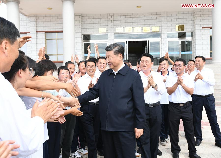 CHINA-GANSU-SHANDAN COUNTY-XI JINPING-INSPECTION (CN)