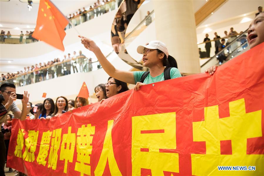 CHINA-HONG KONG-PATRIOTIC FLASH MOB (CN)