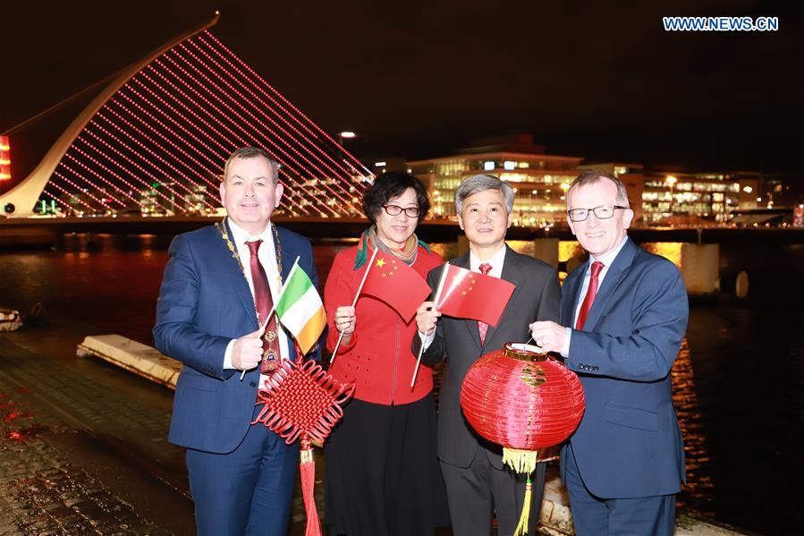 IRELAND-DUBLIN-CHINESE NEW YEAR-ILLUMINATION