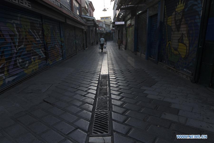 GREECE-ATHENS-LOCKDOWN-STREET