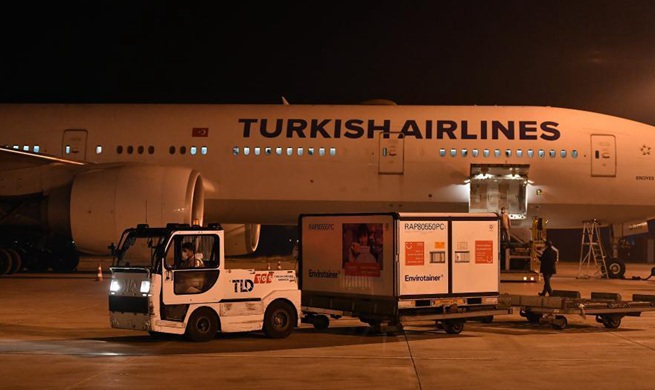 First batch of Chinese COVID-19 vaccines arrives in Turkey