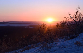 View of Moheertu national wetland park in Inner Mongolia