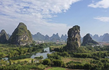 Scenery of Yangshuo County in China's Guangxi