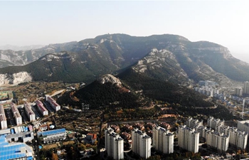 Aerial view of Jinan city in E China