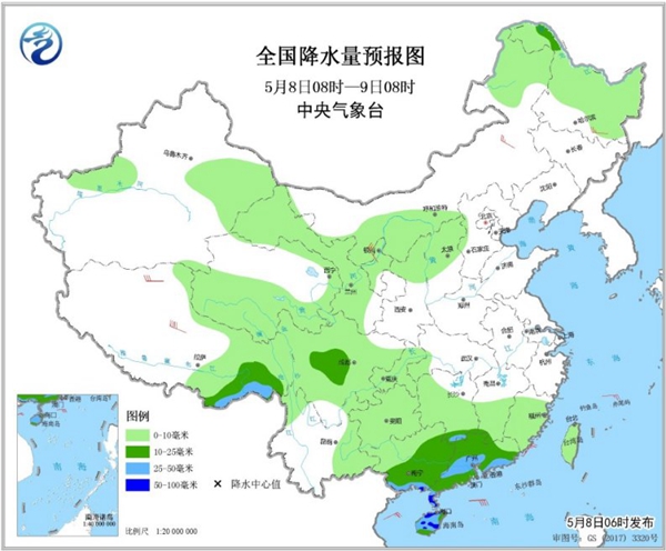 冷空气要撤啦！今日全国降水整体弱 华南仍有强对流