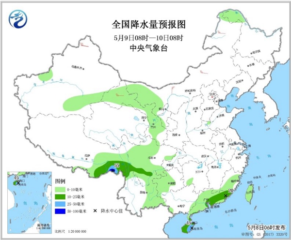 冷空气要撤啦！今日全国降水整体弱 华南仍有强对流