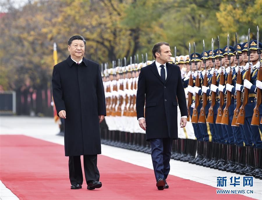 （时政）习近平同法国总统马克龙会谈